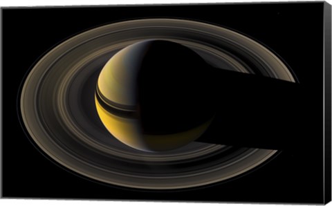 Framed Saturn On the Final Frontier Print