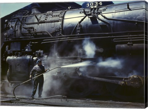 Framed Viola, Roundhouse Wiper, Iowa Print