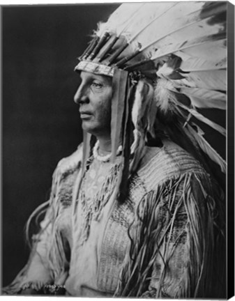 Framed White Shield, Arikara Print