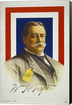Framed William Howard Taft, Candidate for U.S. President Print