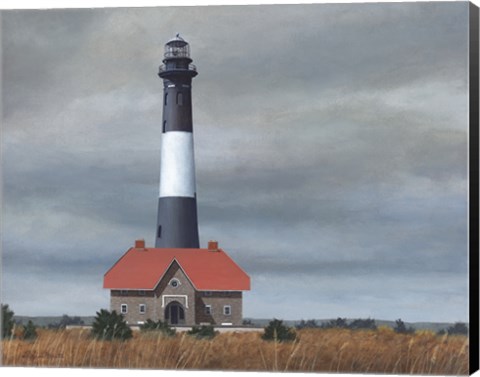 Framed Fire Island Light Station Print
