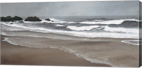 Framed Ocean Beach Print