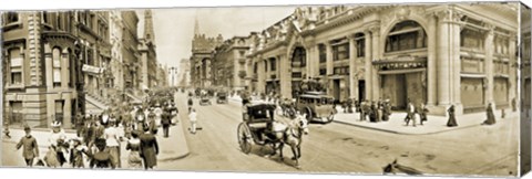 Framed Fifth Ave 1902 Print