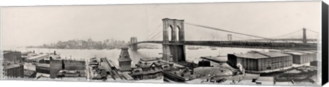 Framed Brooklyn Bridge1901 Print
