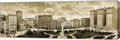 Framed Union Square SF 1911 Print