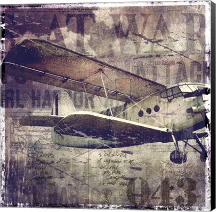 Framed Vintage War Aircraft Print