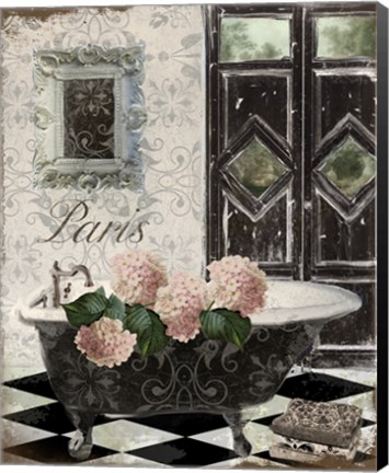 Framed Le Bain Hydrangea Print