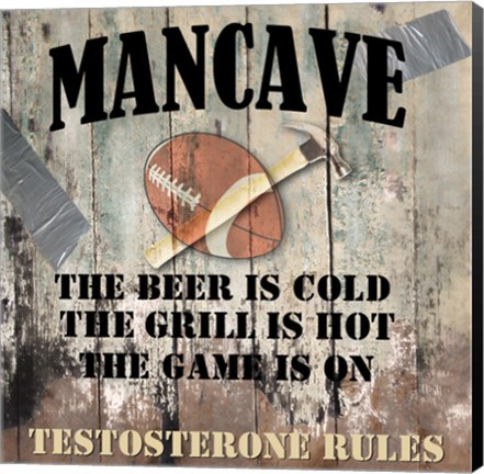 Framed Mancave I Print