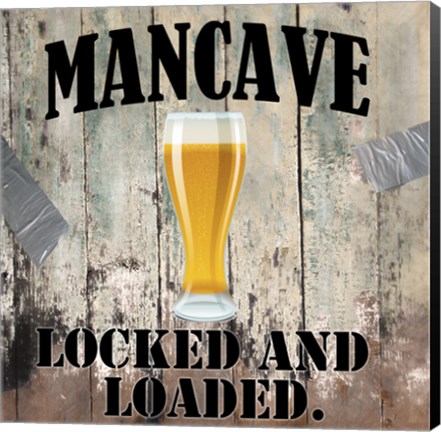 Framed Mancave III Print
