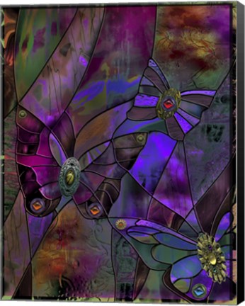 Framed Butterfly Jewels Print