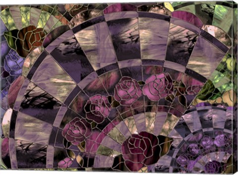 Framed Art Nouveau Fan Print