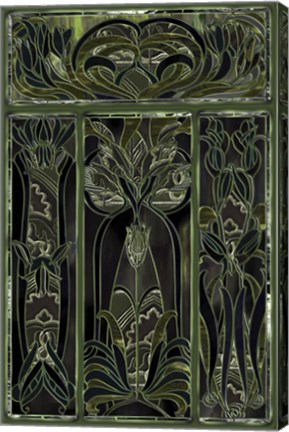 Framed Green Window Print