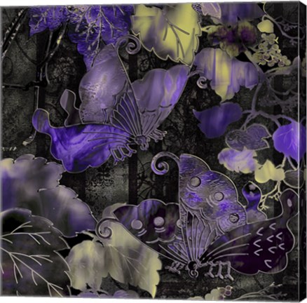 Framed Purple Wings Print