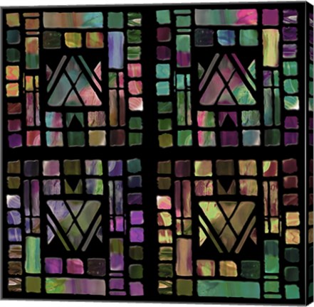 Framed Quilt of Glass Print