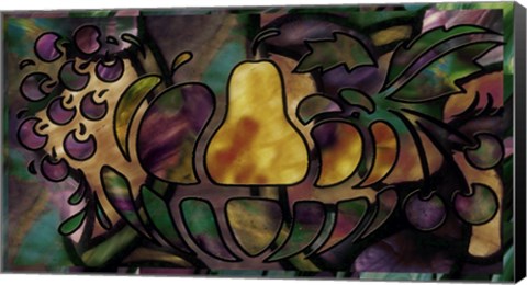 Framed Stained Glass Fruit Print