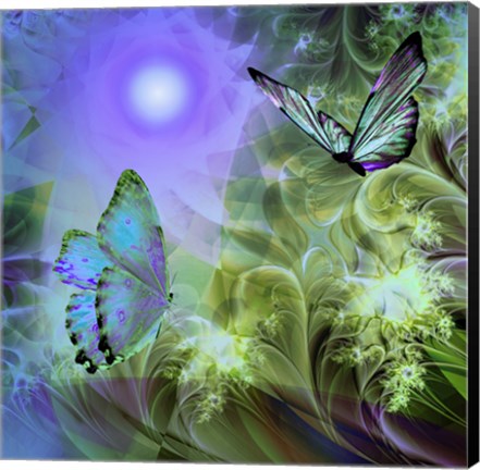 Framed Languid Journeys Blue Print