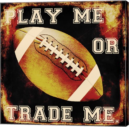 Framed Football I Print