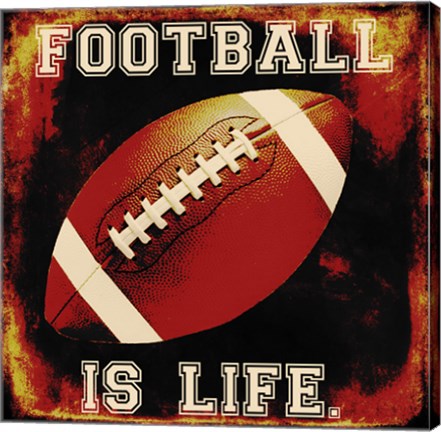 Framed Football II Print