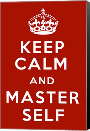 Framed Keep Calm V Print