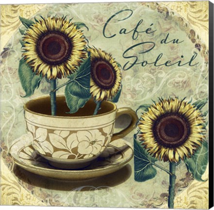 Framed Cafe Du Soleil Print