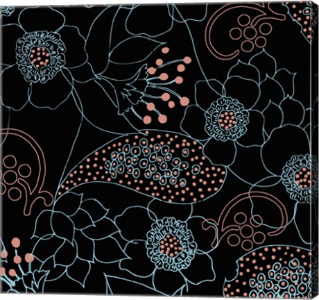 Framed Dominique Black Print