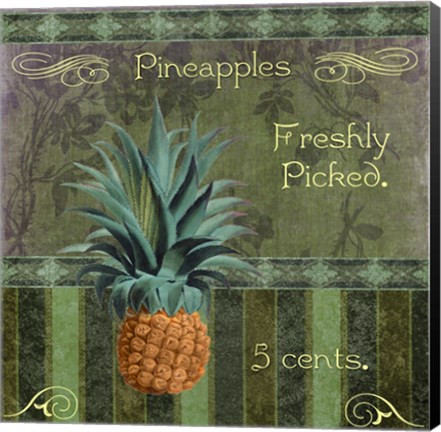 Framed Fresh Pineapples Print