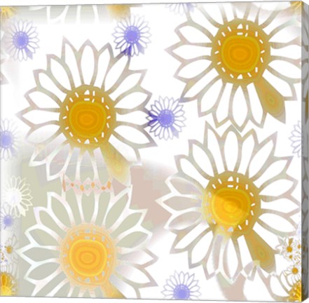 Framed Playful Daisies Print