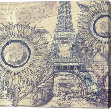 Framed Paris Pastiche II Print