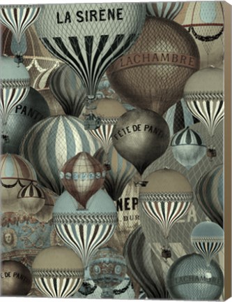 Framed Les Balloons Print