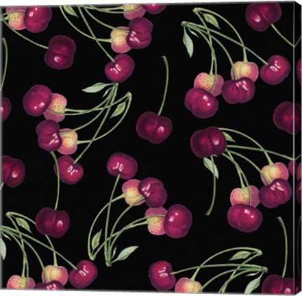 Framed Nature's Bounty -  Cherries Print