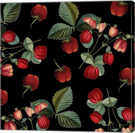 Framed Nature's Bounty -  Strawberries Print