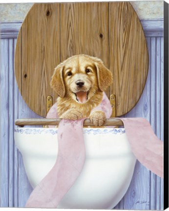 Framed Toilet Mischief Print