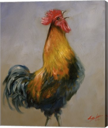 Framed Rooster 1 Print