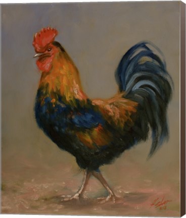 Framed Rooster 2 Print