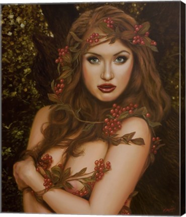 Framed Red Berries Print