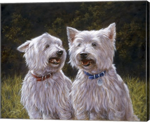 Framed Westie 8 Print