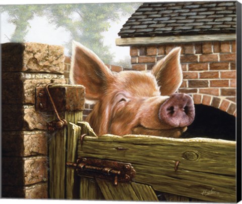 Framed In the Sty Print