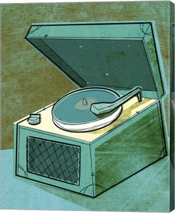 Framed Beat Phono Print