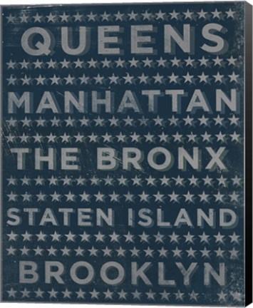 Framed Boroughs 3 Print