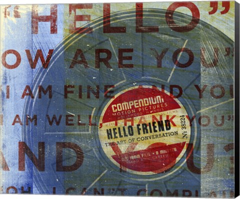 Framed Hello Friend Print