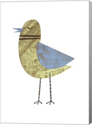 Framed Ring-necked Blue-winged Celery Bird Print