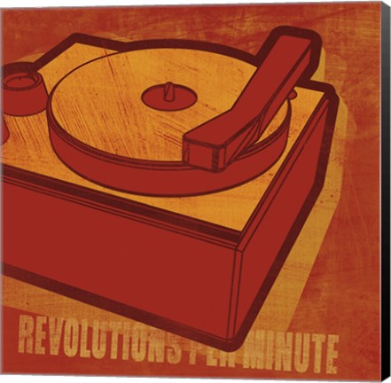Framed Revolutions per Minute Print