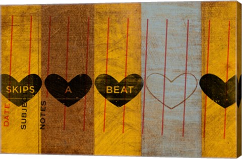 Framed Skips a Beat Print