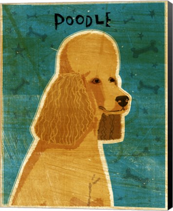 Framed Apricot Poodle Print