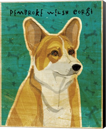 Framed Pembroke Welsh Corgi Print