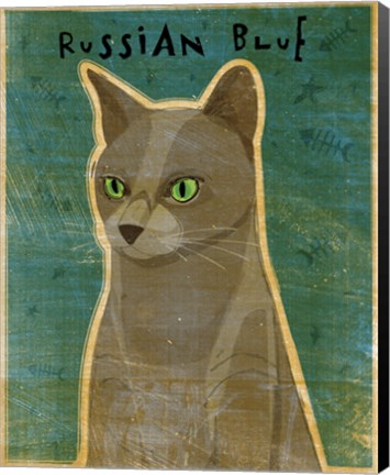 Framed Russian Blue Print