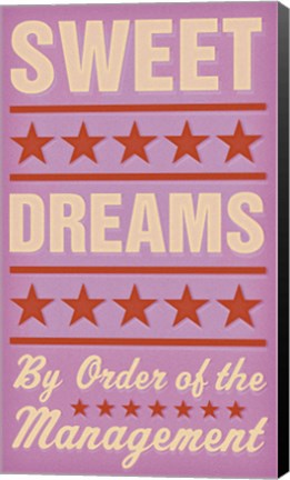 Framed Sweet Dreams - Girl Print