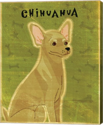 Framed Chihuahua (tan) Print
