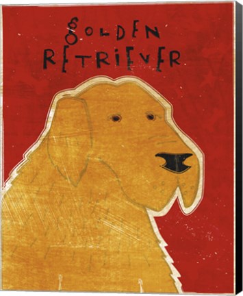 Framed Golden Retriever Print