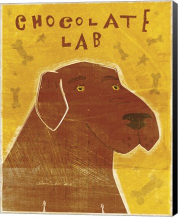 Framed Lab (chocolate) Print